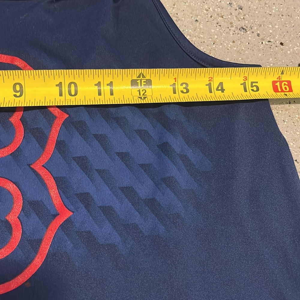 MAJESTIC BOSTON RED SOX GRAPHIC PRINT RACER TANK TOP BLUE RED WHITE SIZE MEDIUM - Picture 10 of 12